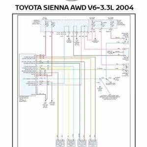 TOYOTA SIENNA AWD V6-3.3L 2004