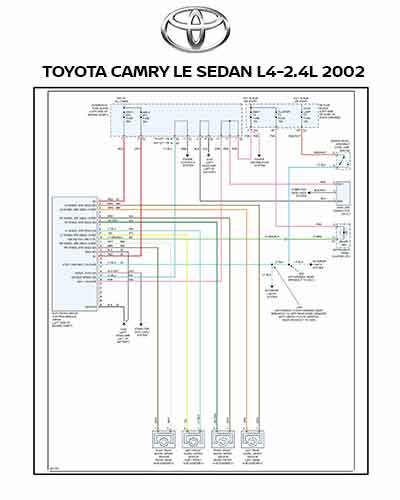 ▷ Diagrama Eléctrico TOYOTA CAMRY LE  2002【DESCARGAR】