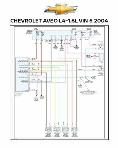 Diagrama Eléctrico CHEVROLET AVEO 2004【DESCARGAR】