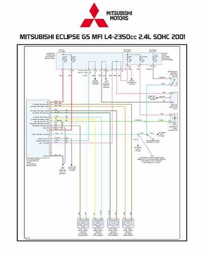 MITSUBISHI ECLIPSE GS MFI L4-2350cc 2.4L SOHC 2001