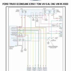 FORD TRUCK ECONOLINE E350 1 TON V8-5.4L CNG VIN M 2000