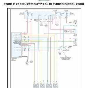 FORD F 250 SUPER DUTY 7.3L DI TURBO DIESEL 2000