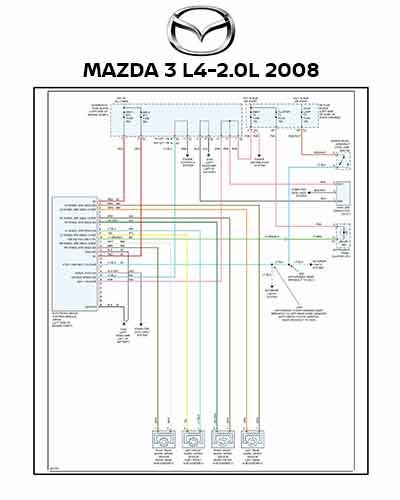 ▷ Diagrama Eléctrico MAZDA 3  2008 | DESCARGA