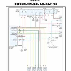 DODGE DAKOTA (2.5L, 3.9L, 5.2L) 1992