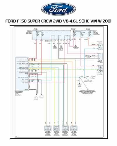 ▷ Diagrama Eléctrico FORD F 150 SUPER CREW 2WD  2001
