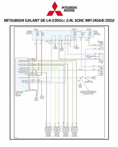 MITSUBISHI GALANT DE L4-2350cc 2.4L SOHC MFI (4G64) 2002