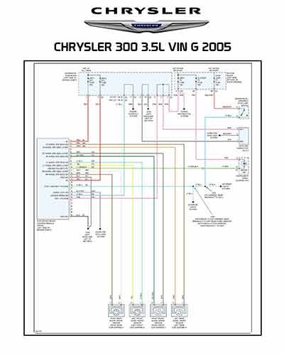 CHRYSLER 300 3.5L VIN G 2005