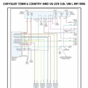 CHRYSLER TRUCK TOWN & COUNTRY VAN 4WD V6-229 3.8L VIN L MFI 1996