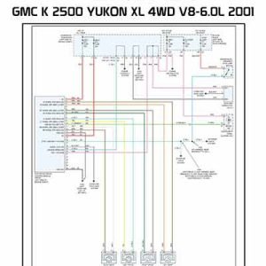 GMC K 2500 YUKON XL 4WD V8-6.0L 2001