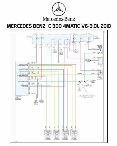 MERCEDES BENZ C 300 4MATIC V6-3.0L 2010