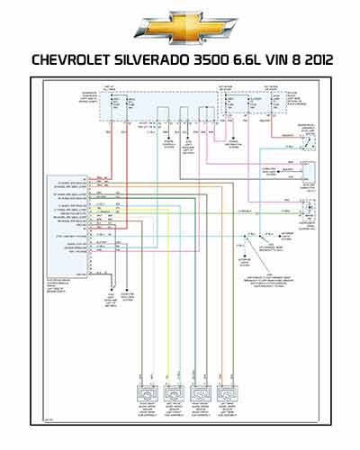 CHEVROLET SILVERADO 3500 6.6L VIN 8 2012
