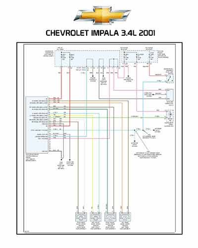 CHEVROLET IMPALA 3.4L 2001