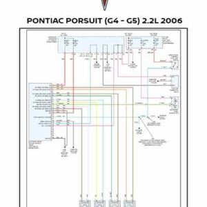 PONTIAC PORSUIT (G4 - G5) 2.2L 2006